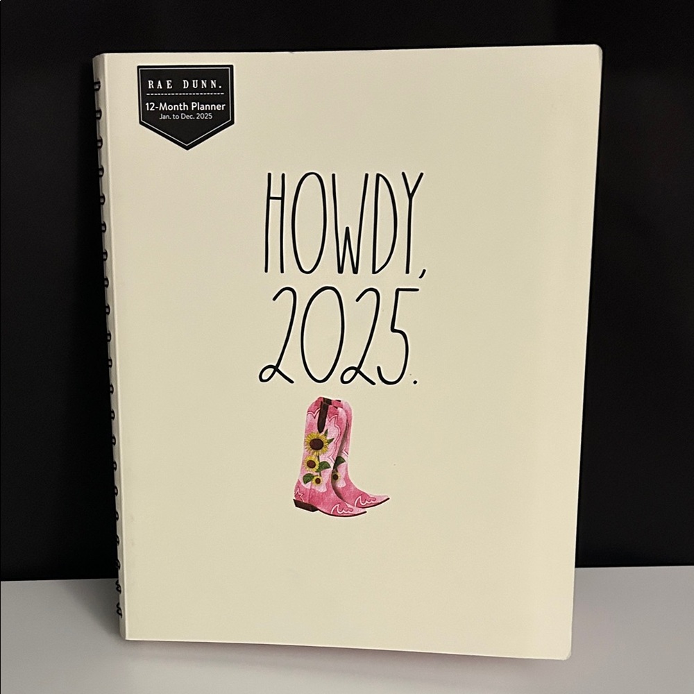 Rae Dunn White and Pink 2025 Planner